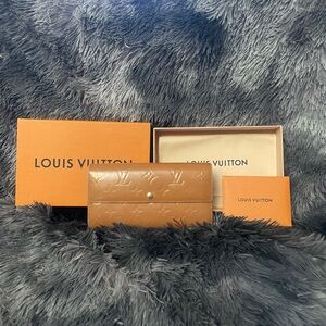 Louis Vuitton Tan Embossed Wallet